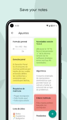 Notas U School Planner android App screenshot 3