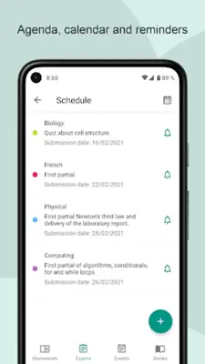 Notas U School Planner android App screenshot 5